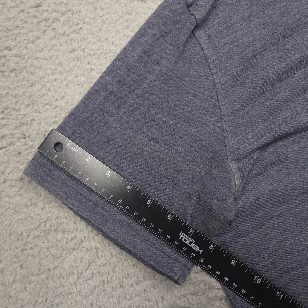 The North Face Polo Shirt Mens Large Gray Slub Knit Pocket Casual Outdoor